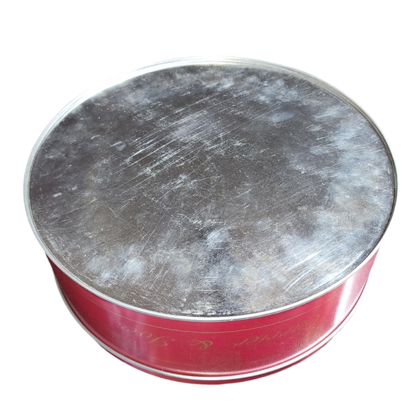 Vintage Sunshine Bakers Currier & Ives Early Winter Large Cookie Tin 3.5"HX10"D - Picture 8 of 10